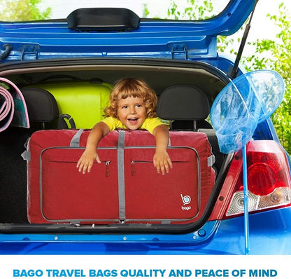 Bago Big XXL Foldable Duffel Bags for Traveling Women & Men - 140L Packable Duffle Bag for Travel