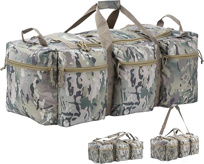 100L Large Military Duffle Bag Deployment Duffel Bag Sports Equipment Travel Luggage Bag with