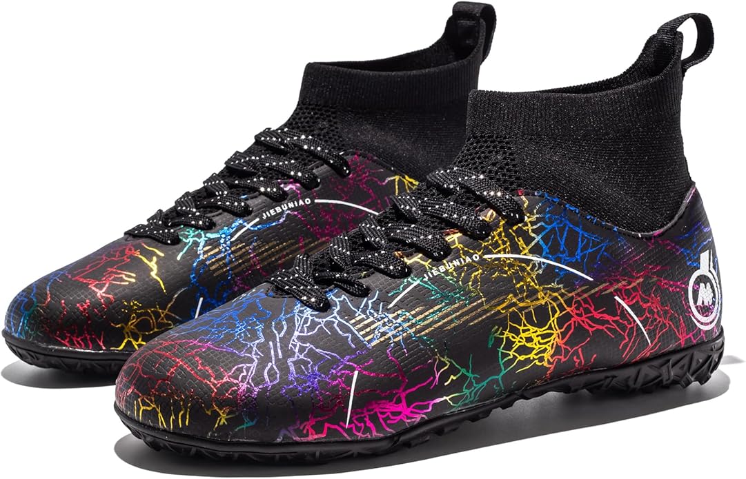 Boy Soccer Cleats Big Kids Soccer Shoes Professional Soccer Cleats Shoes,Unisex Soccer Sneakers for