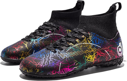 Boy Soccer Cleats Big Kids Soccer Shoes Professional Soccer Cleats Shoes,Unisex Soccer Sneakers for