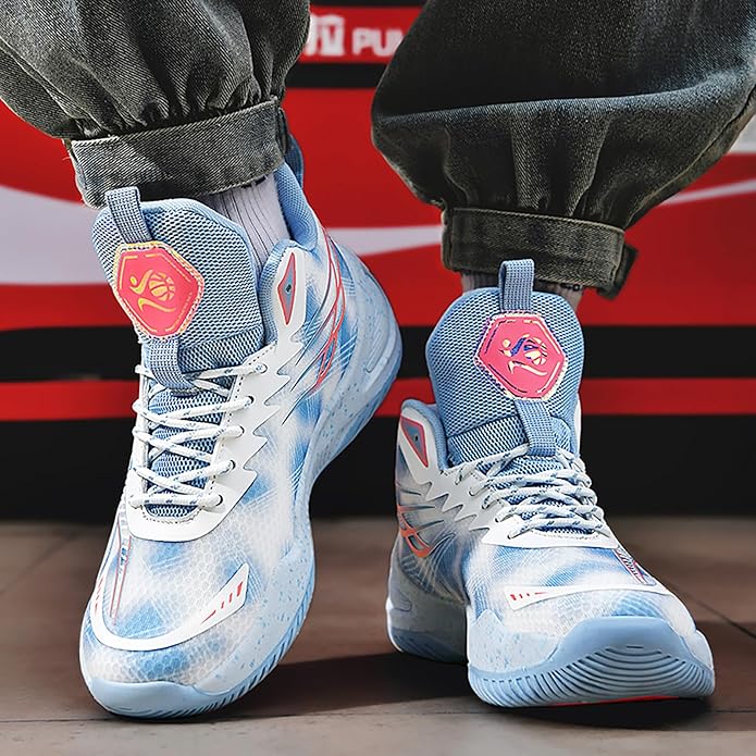 High Top Womens Mens Basketball Shoes Breathable Non Slip Outdoor Sneakers Comfortable Fashion