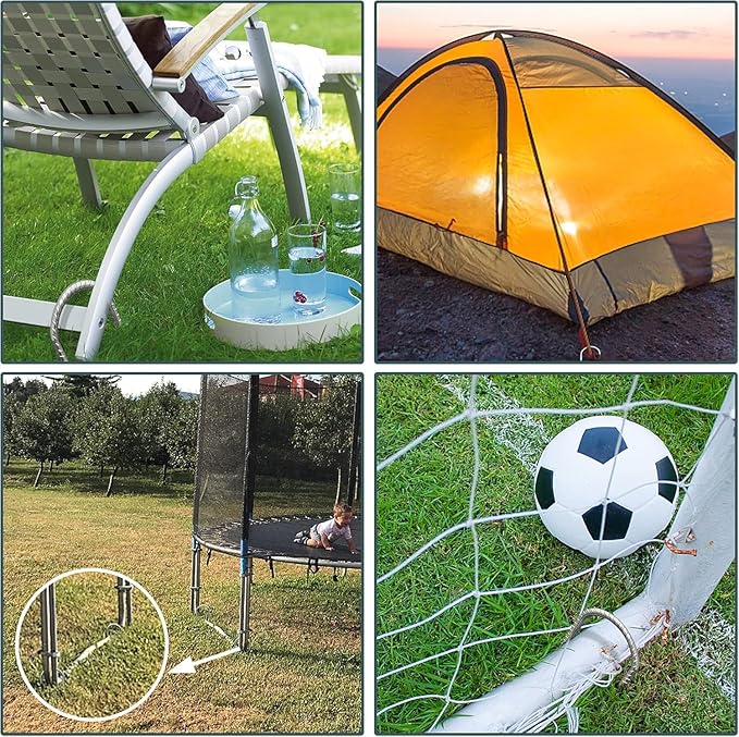 Eurmax USA Strong Trampoline Anchor Stake High Wind, Ground Anchors Heavy Duty, Tent