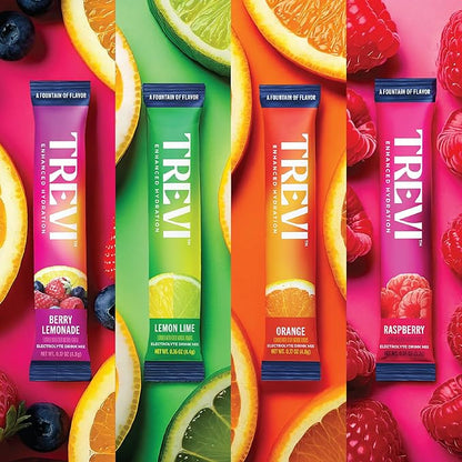 TREVI™ Sugar Free Electrolytes - Drink Mix Hydration Powder Packets - 28 Count - Original Variety