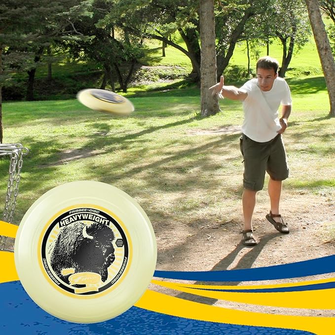 Wham-O Frisbee Heavyweight 200g, 11 Inch Flying Disc, Long Distance, Durable and Stable Sports Disc