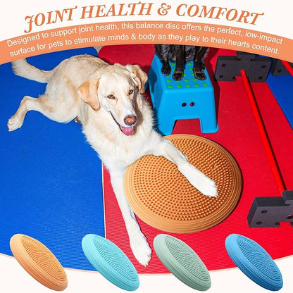 Libima 4 Pcs Wiggle Seat Inflated Wobble Cushion for Sensory Kid 13 Inches Balance Disc Flexible