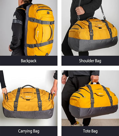 Ubon Large Duffel Bag Weekender Bags with Shoe Compartments 4-Way Sports Gym Backpack with Padded