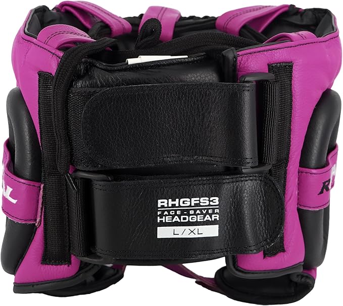RIVAL Boxing RHGFS3 Face-Saver Sparring Headgear - Wide Eye Opening, Premium Leather, and