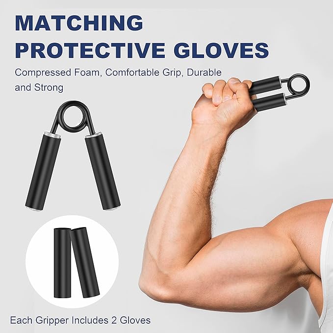 FLYFE Grip Strength Trainer, Hand Grip Strengthener, Forearm Strengthening Devices Metal Hand