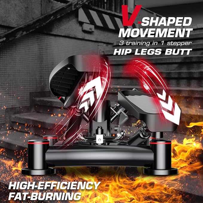 KeppiFitness Steppers for Exercise at Home, Stair Stepper with Resistance Bands for Home Cardio
