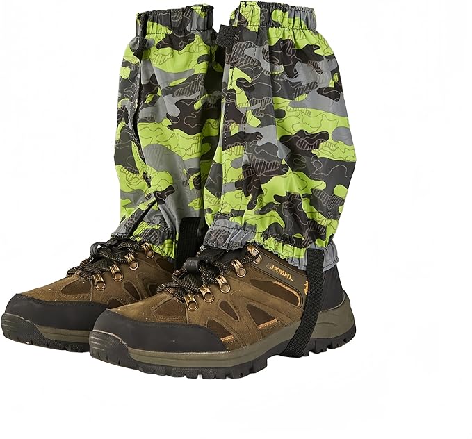 Leg Gaiters, Waterproof,Lightweight and Adjustable, Snow Boot Gaiters, for Men and Women Hiking
