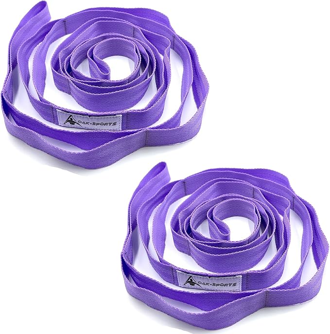Stretching Strap Yoga Strap with Loops, Stretch Straps for Physical Therapy, Non-Elastic Exercise