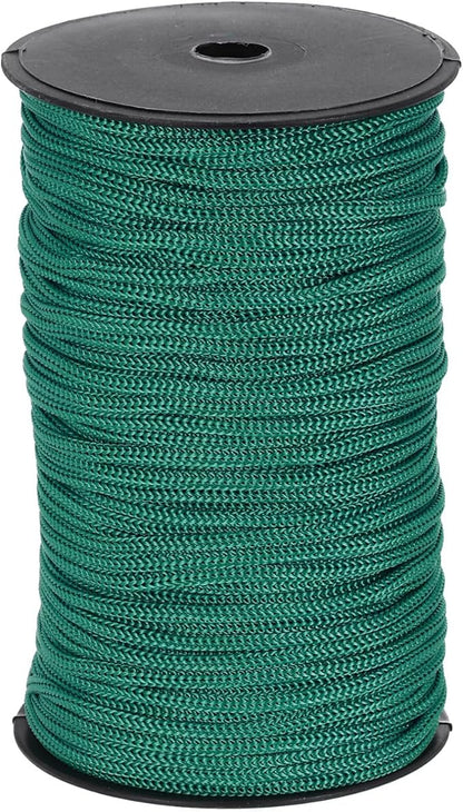 MECCANIXITY 3/16 Inch Polypropylene Rope Braided Ropes, 328ft Nylon Rope Hollow Utility Cord for