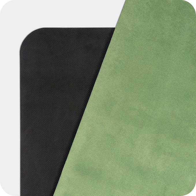 4mm Cushioned Exercise Mat for Yoga & Pilates - Anti Slip, Polyurethane with Suede Top & Carrying