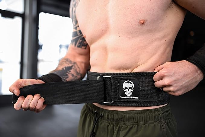 Gymreapers Quick Locking Weight Lifting Belt for Men Gym Belt for Powerlifting Deadlift Belt with 4