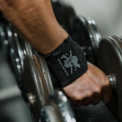 Iron Infidel Wrist Wraps for Weightlifting - 18" and 24" Heavy Duty Support for Working Out, Gym