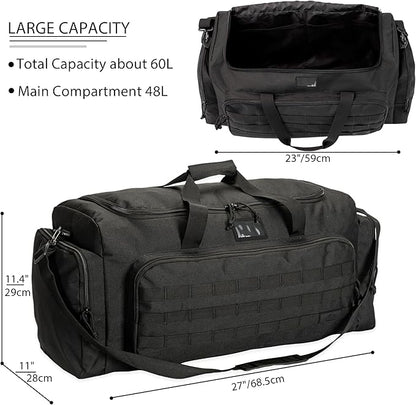 Super Quality 60L Large Duffel Travel Bag Luggage Foldable Bag Cargo Sport Gear Equipment Skiing