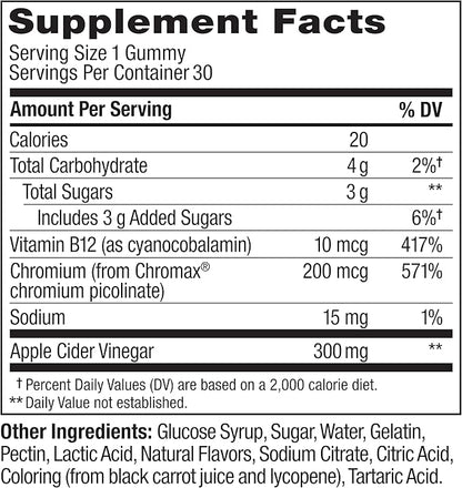 OLLY Metabolism Gummy Rings, Apple Cider Vinegar, Vitamin B12, Chromium, Energy and Digestive