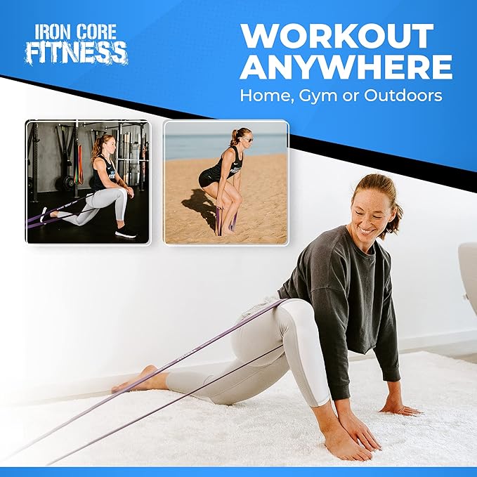 Pull Up Assistance Resistance Bands - Long Loop Power Bands for Men and Women - Strength Power