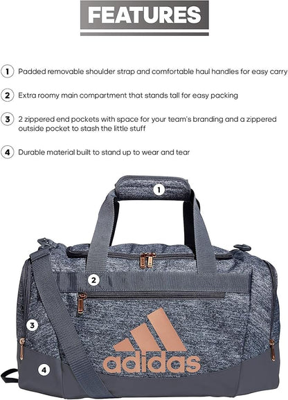 adidas Unisex Adult Defender 4.0 Gym Duffel Bag for Men and Women