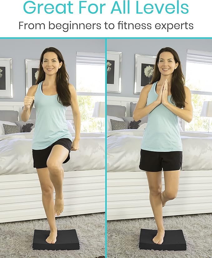 Vive Balance Pad - Foam Large Yoga Mat Trainer for Physical Therapy, Stability Workout, Knee and