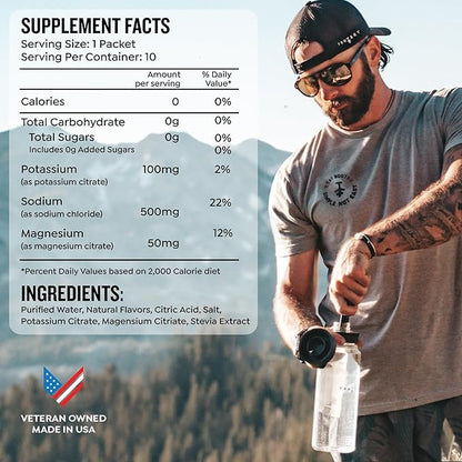 Electrolyte Packets for Recovery & Hydration | Organic & Sugar-Free Electrolytes Drinks | Works