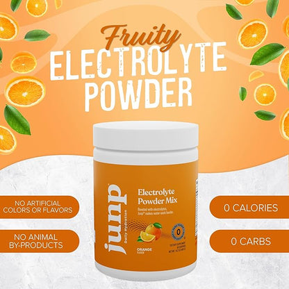 JUNP Electrolytes Powder No Sugar No Carbs, Sweet Tangy Citrus Orange Keto Electrolyte Drink Mix