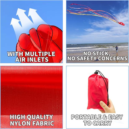 Octopus Kites for Kids & Adults Easy to Fly, 24”x 158” Large Soft Kite Kit for Boys and Girls