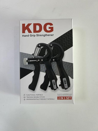 KDG Hand Grip Strengthener 2 Pack Adjustable Resistance 10-130 lbs Forearm Exerciser，Grip Strength