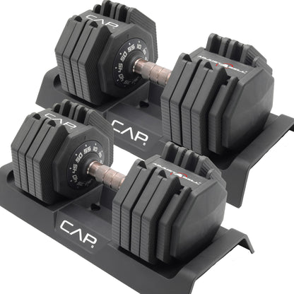CAP ADJUSTABELL Adjustable Dumbbell Set, Premium Quick Select Adjustable Weights for Home Gym