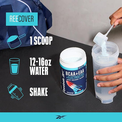 Reebok REECover Amino Acids + Electrolytes | 8g EAAs, 5g BCAAs, Hydration Matrix | Muscle Recovery