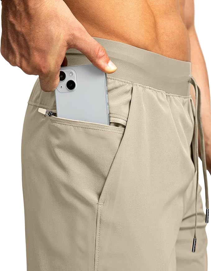 Men's Running Shorts with Zipper Pockets 9 Inch/ 7 Inch / 5 Inch Lightweight Quick Dry Gym Workout