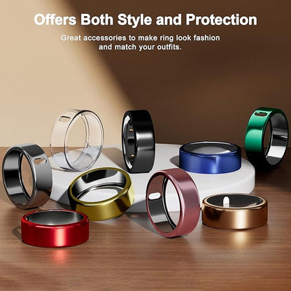 5 Pack Cover Compatible with Oura Ring Gen 4/Oura Ring Gen 3 Horizon/Heritage, Surport Charging