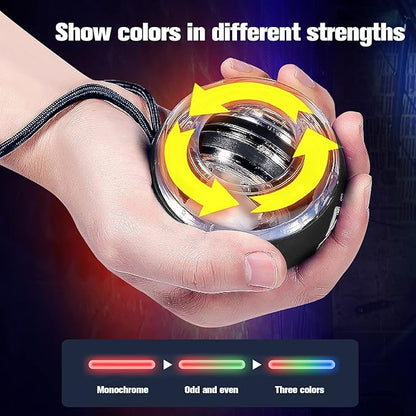 Wrist Trainer Ball Auto-Start Gyroscopic Forearm Exerciser Gyro Ball for Strengthen Arms, Fingers