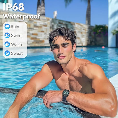 EURANS Smart Watch No App/Phone Required, 1.85" Ultra HD Display | Waterproof Fitness Tracker |