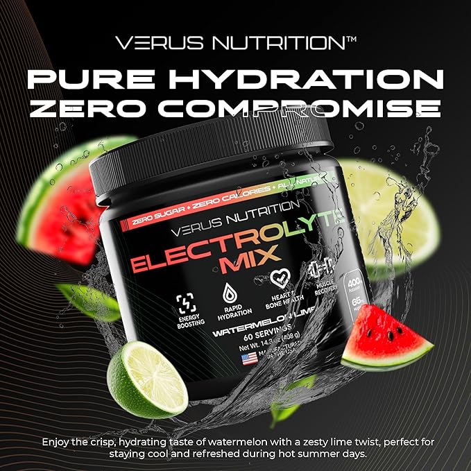 Electrolytes Powder No Sugar- Zero Calorie Hydration Powder | Sugar Free Electrolytes for Fasting
