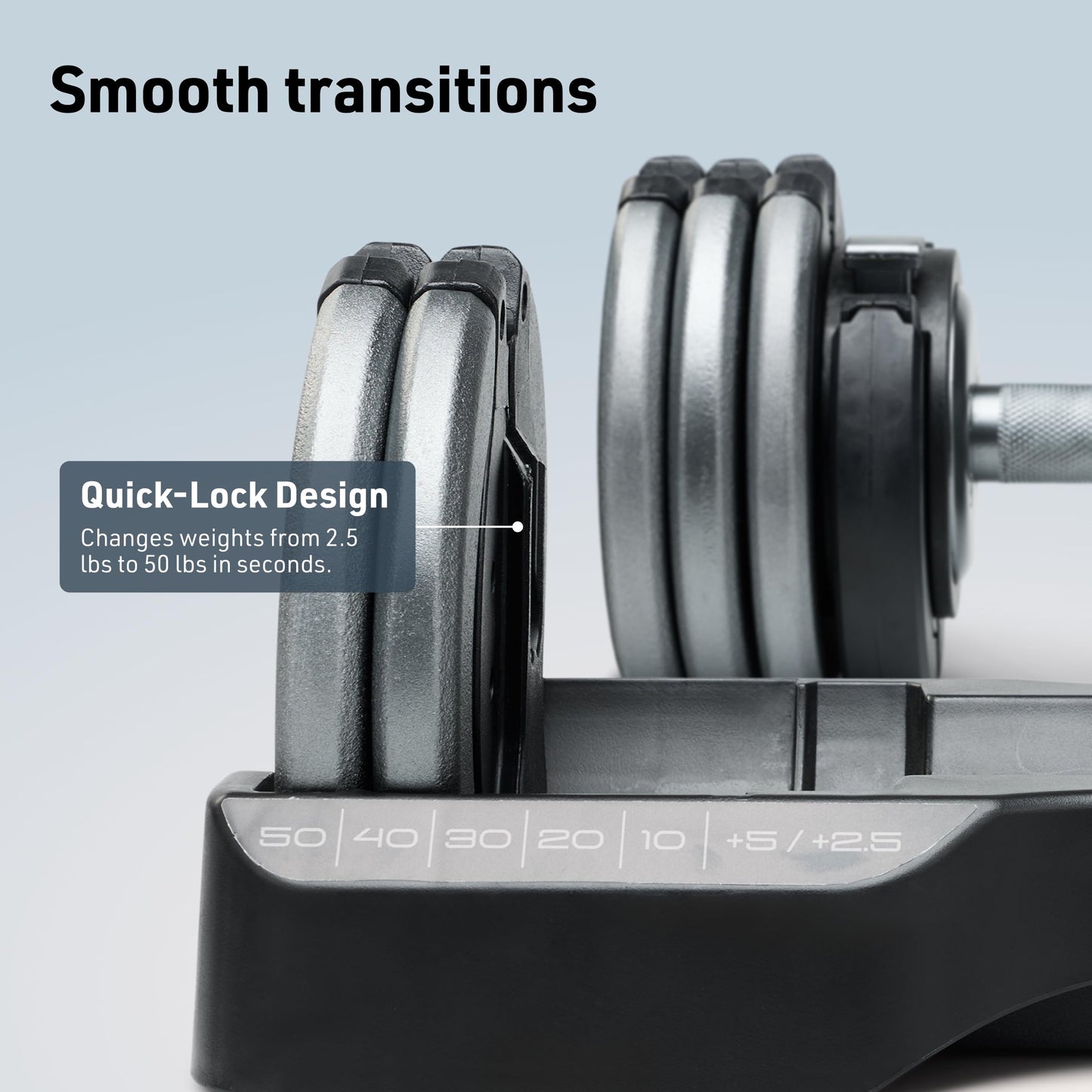 NordicTrack 55 lb Select-a-Weight Dumbbell Pair