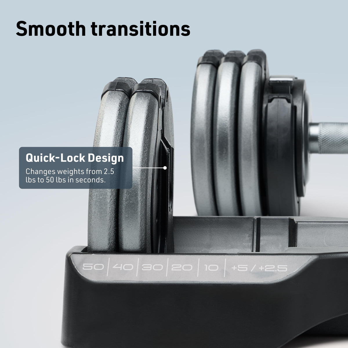 NordicTrack 55 lb Select-a-Weight Dumbbell Pair