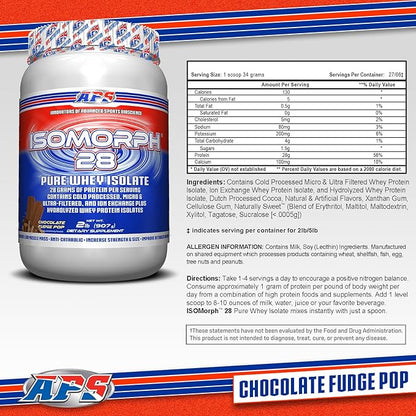 APS Nutrition Isomorph 28 Protein Powder | Pure Whey Isolate | Cold Pressed, Ultra- Filtered, & Ion