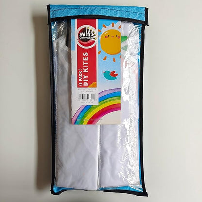 DIY Kites for Kids Kite Making Kit Bulk, Decorating Coloring Kite Party Pack,White Diamond Kite Kits