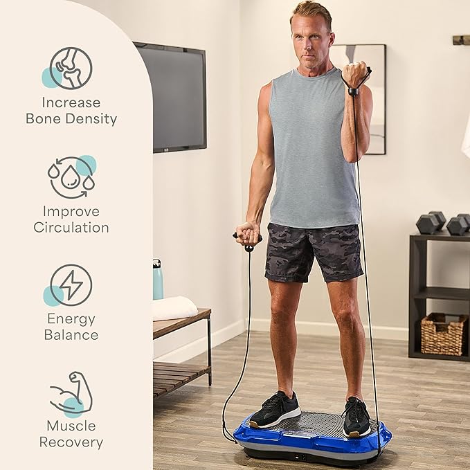 Lifepro Waver Vibration Plate Exercise Machine for Lymphatic Drainage, Muscle Activation, Full-Body