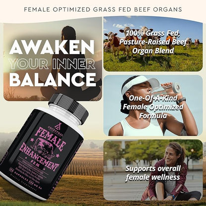 Beef Organ Supplement for Women ??Supports Hormone Balance, Energy & Wellness ??Grass Fed, Pasture