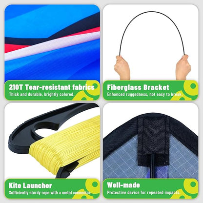 Triangular-Shaped Kite - Easy to Control, with an Eye-catching Design, it is Perfect for Outdoor