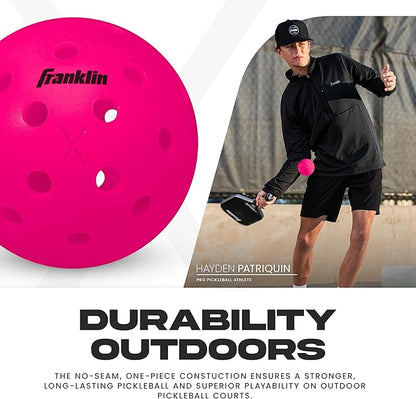 Franklin Sports X-40 Outdoor Pickleballs - Official Ball of USA Pickleball, APP Tour + US Open
