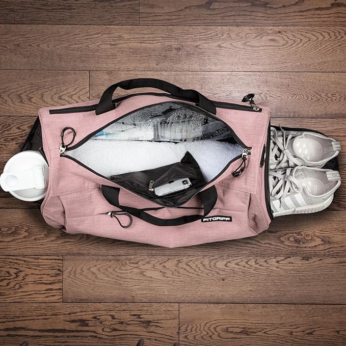 Fitgriff® Gym Bag for Men & Women with Shoe & Wet Compartment - Duffle Bag for Travel, Sports