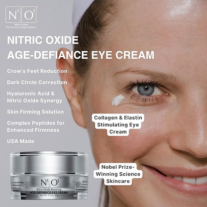 Age-Defiance Eye Cream - Day & Night Moisturizer with Nitric Oxide, Hyaluronic Acid, Complex