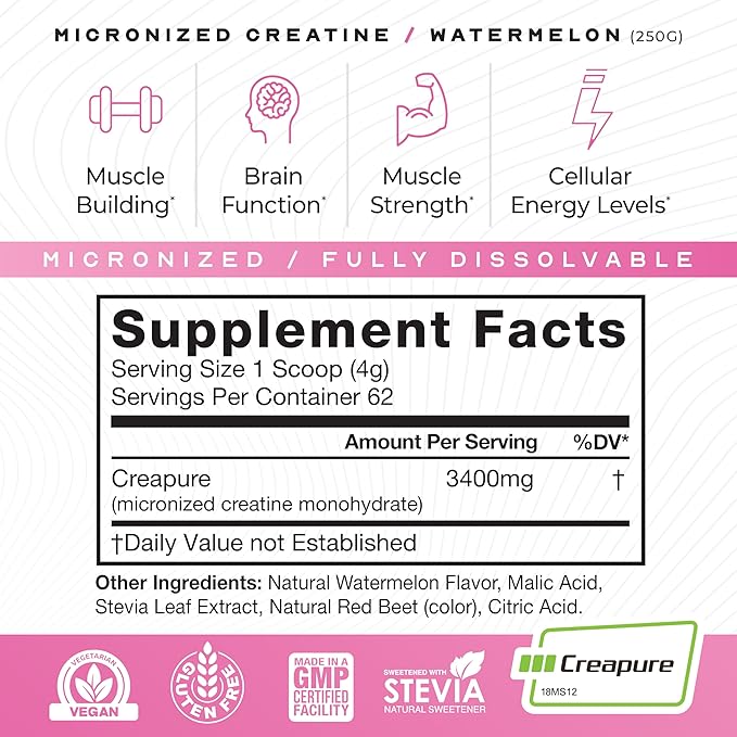 Muscle Feast Creapure - Micronized Creatine Monohydrate Powder | Premium Pre-Workout or