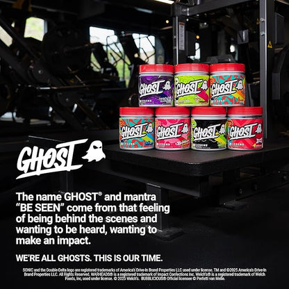 GHOST Legend Pre-Workout Powder, Blue Raspberry - 30 Servings ??Pre-Workout for Men & Women with