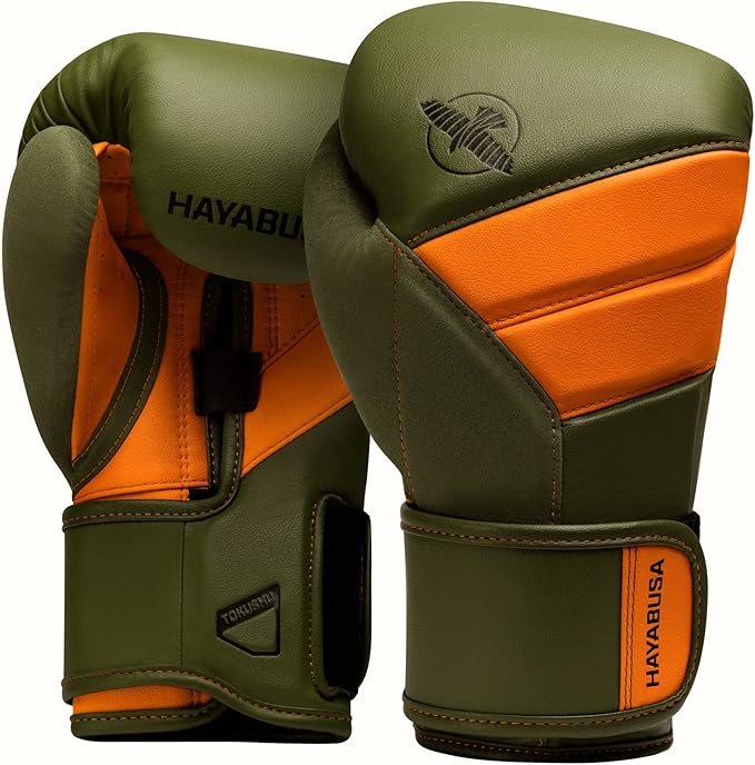 Hayabusa T3 Boxing Gloves for Men and Women Wrist and Knuckle Protection, Dual-X Hook and Loop