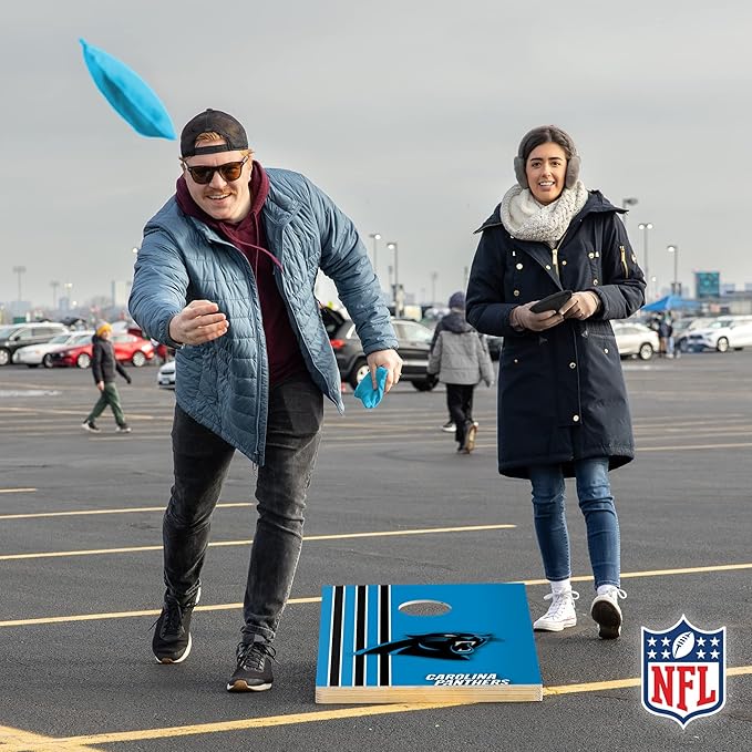 NFL 2' x 3' Solid Wood Cornhole Set with Direct Print HD Team Graphics – Great Gift for Any