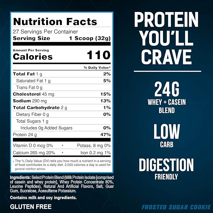 PEScience Select Protein Powder, Whey and Casein Blend, Clean Protein Powder for Women and Men, Low